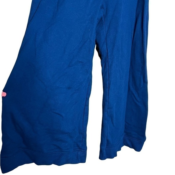 WARM NY Navy Wide Sleeve Wide Leg Jumpsuit elastic Waist Pockets Soft Knit XS - Picture 4 of 8